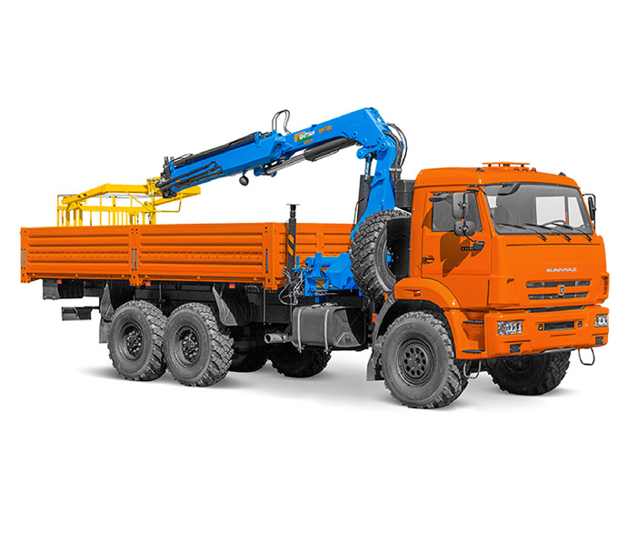 Бортовые автомобили с КМУ  с дополнительным оборудованием  