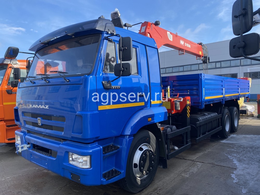 Автомобиль бортовой 438210 на шасси Камаз  65117-3010-48  с КМУ MVF S 1556