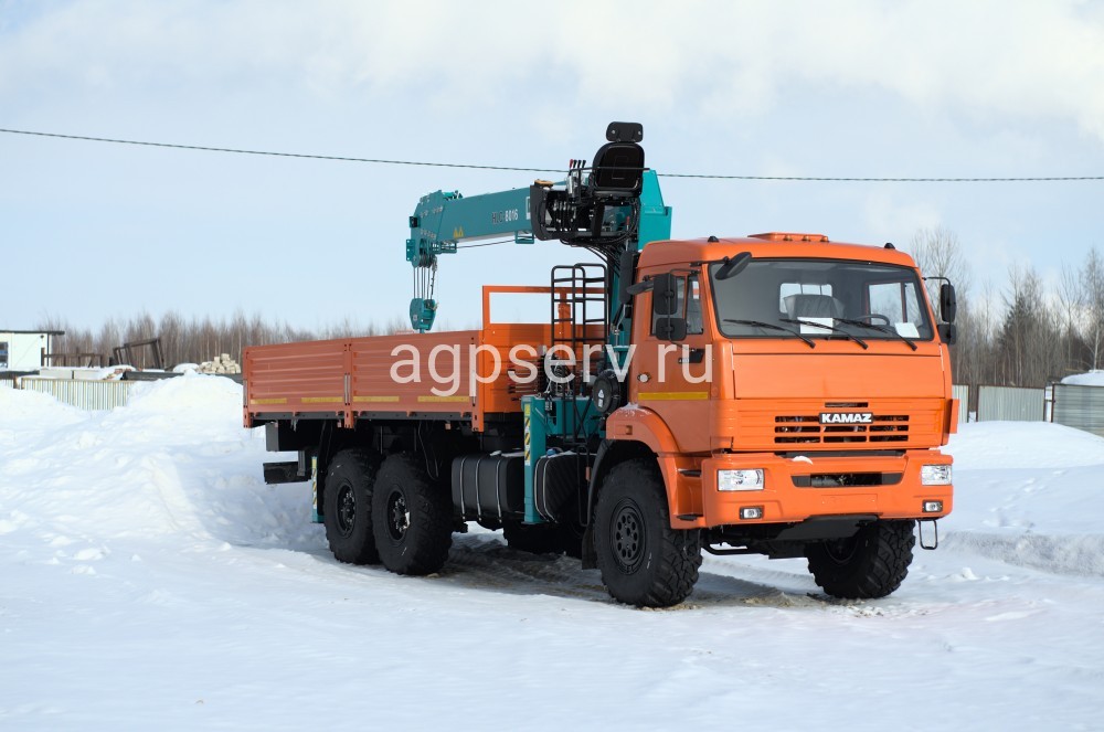 Автомобиль бортовой 438240 на шасси Камаз 43118-73094-50 с КМУ HYUNDAI HLC-8016