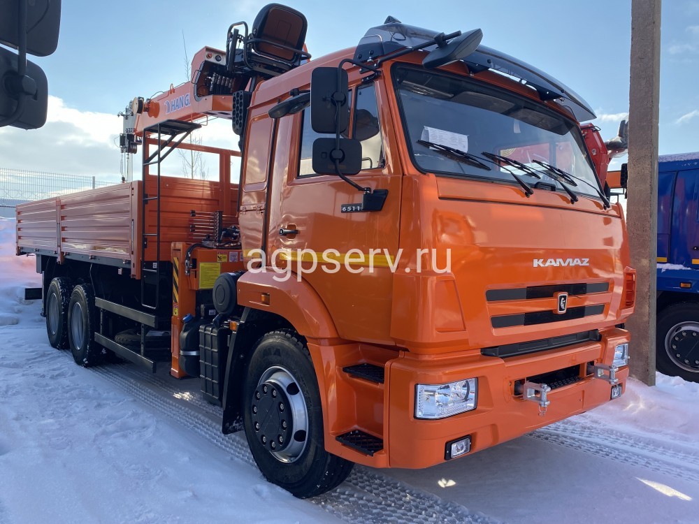 Автомобиль бортовой 438230 на шасси Камаз 65115-3094-48 с КМУ HANGIL HGC756