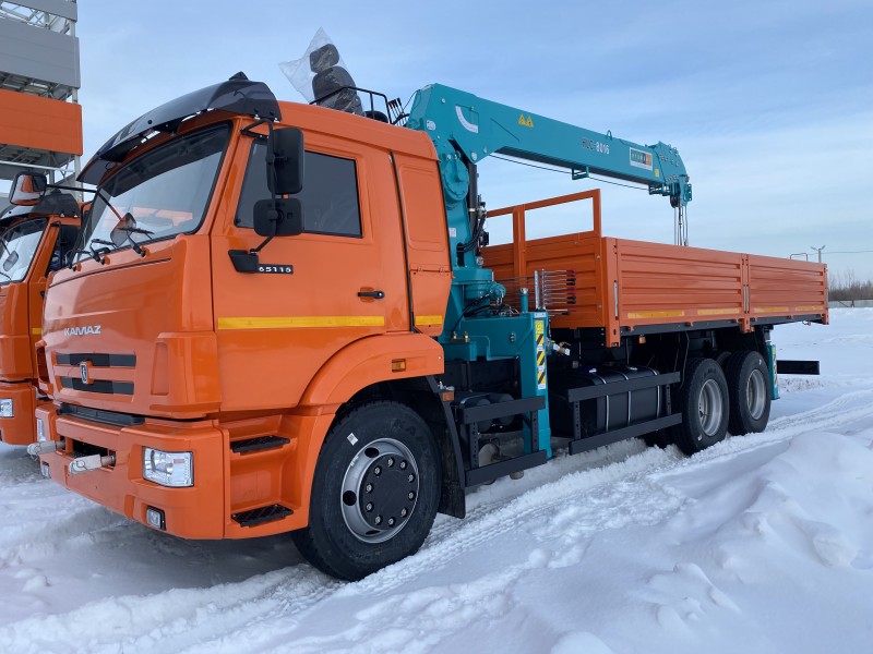 Автомобиль бортовой 438230 на шасси Камаз  65115-3094-48 с КМУ HYUNDAI HLC-8016
