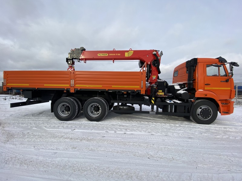 Автомобиль бортовой 438230 на шасси Камаз 65115-23094-50 с КМУ INMAN IT-150