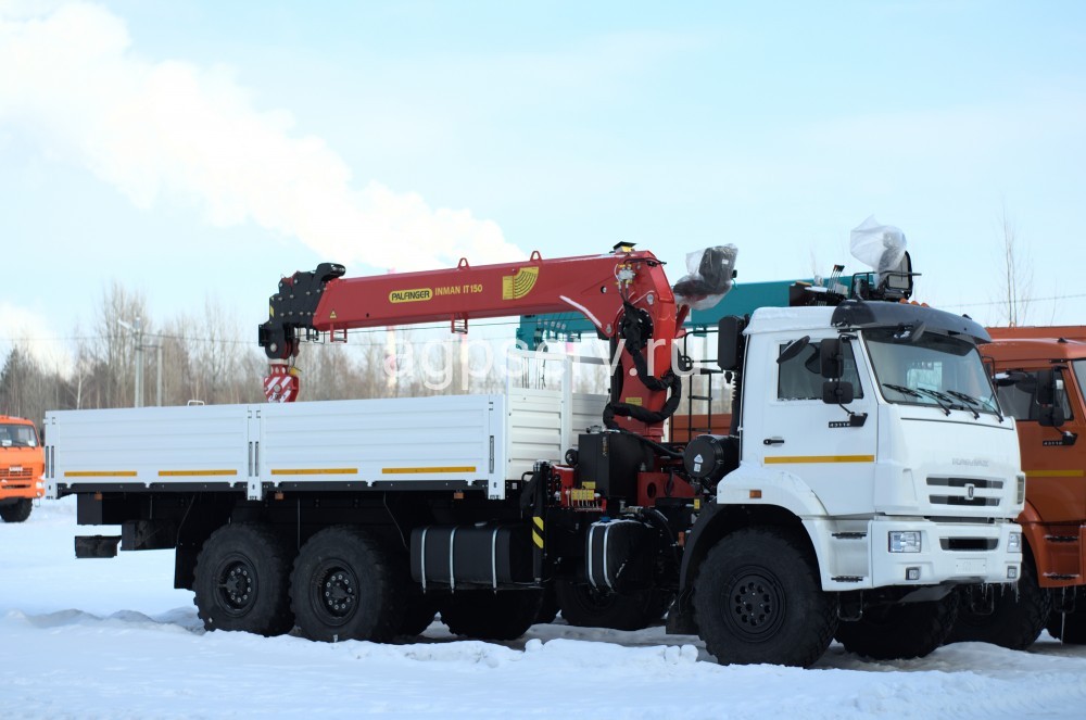 Автомобиль бортовой 438240 на шасси  Камаз 43118-73094-50 с КМУ Palfinger INMAN IT 150