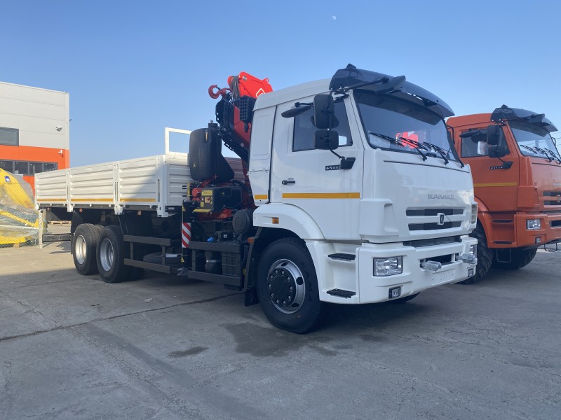 Автомобиль бортовой 438230 на шасси Камаз 65115-3094-48 с кму Fassi F215A.0.22