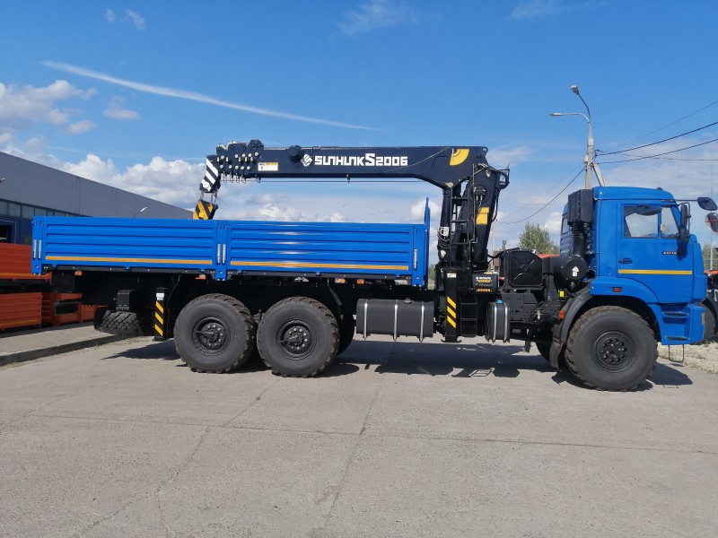 Автомобиль бортовой 438240-02 на шасси КАМАЗ 43118-73094-50 с КМУ SUNHUNK 2006