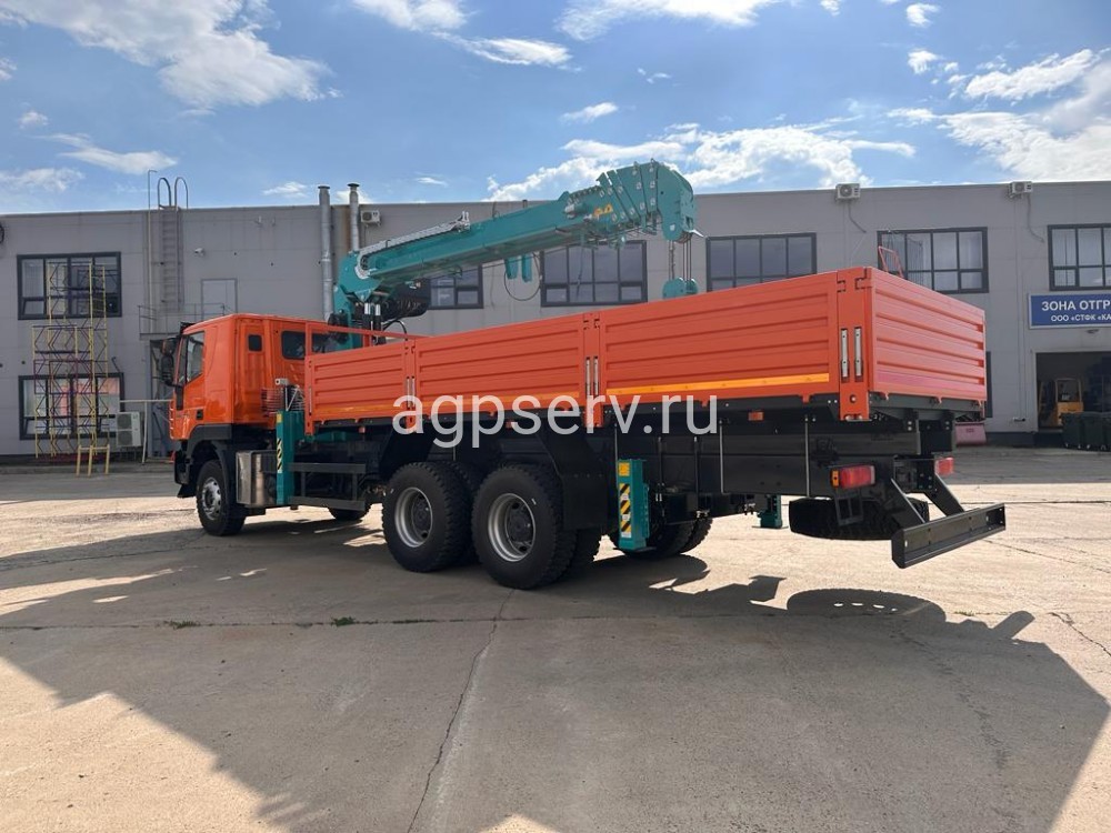 Автомобиль бортовой 4382Н0 на шасси HONGYAN CQ3346HV39D  с КМУ HKTC8026