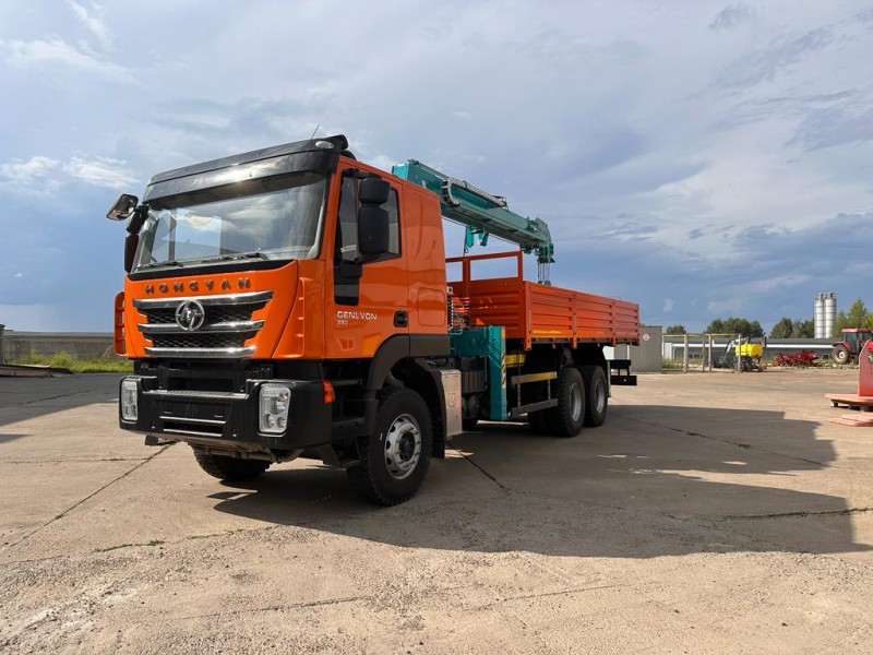 Автомобиль бортовой 4382Н0 на шасси HONGYAN CQ3346HV39D  с КМУ HKTC8026